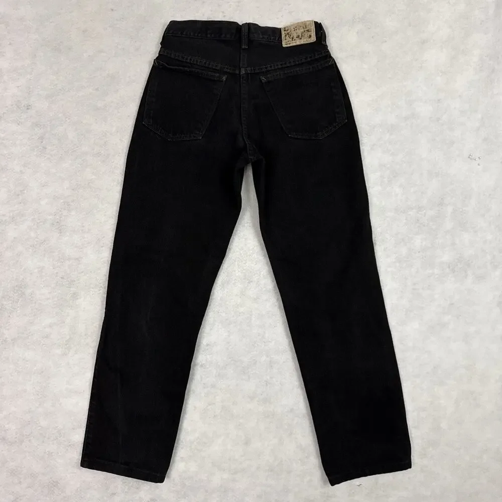 Girbaud Jeans Mens 28 Black Straight Leg Vintage Y2K Denim Pants